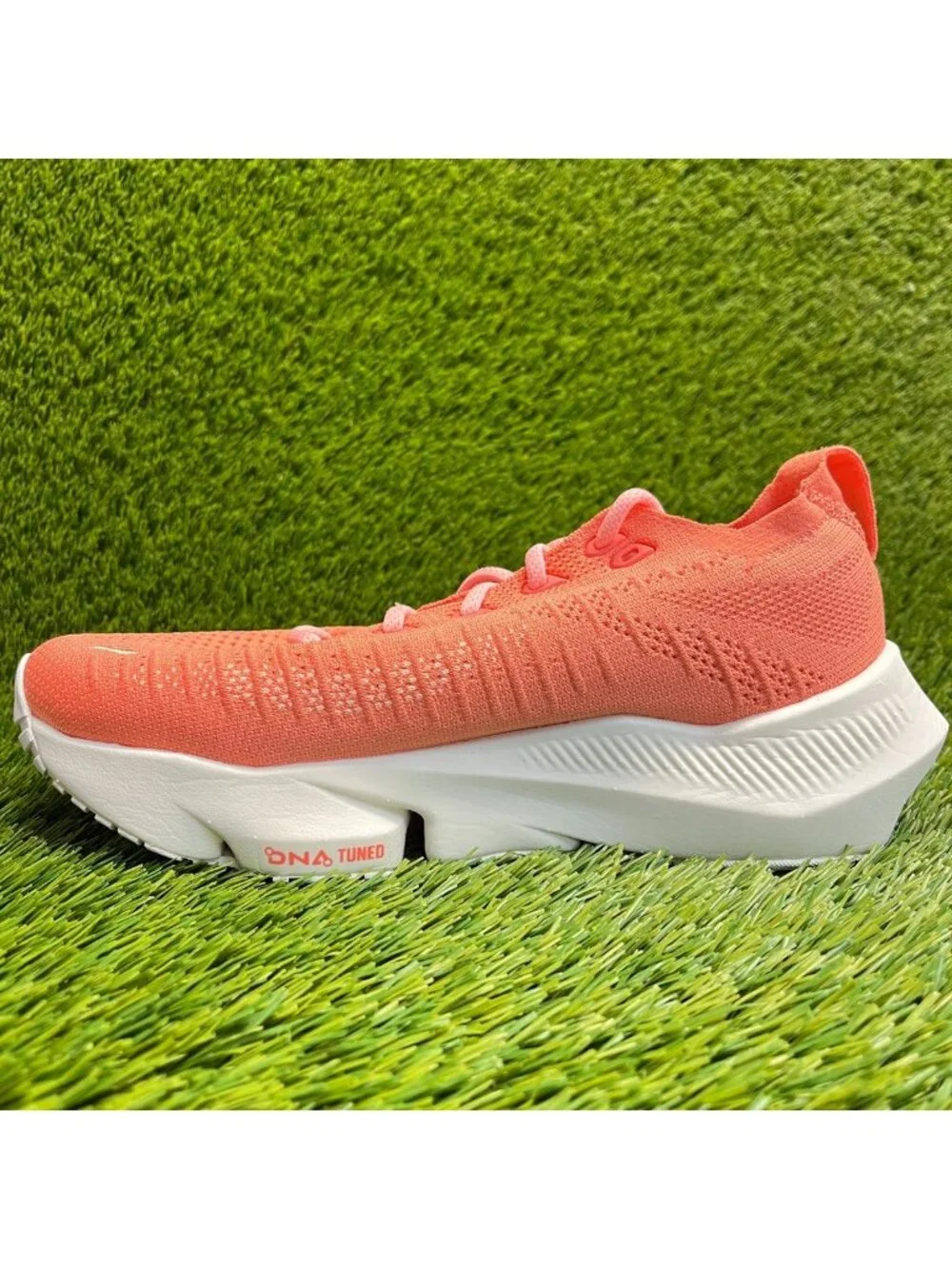 Brooks Glycerin Flex Womens Size 8 Peach Pink Athletic Running Shoes Sneakers